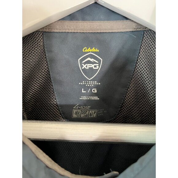 Cabela's XPG Mens Short Sleeve Outdoor Performance Shirt Large Gray Lightweight - Picture 3 of 11